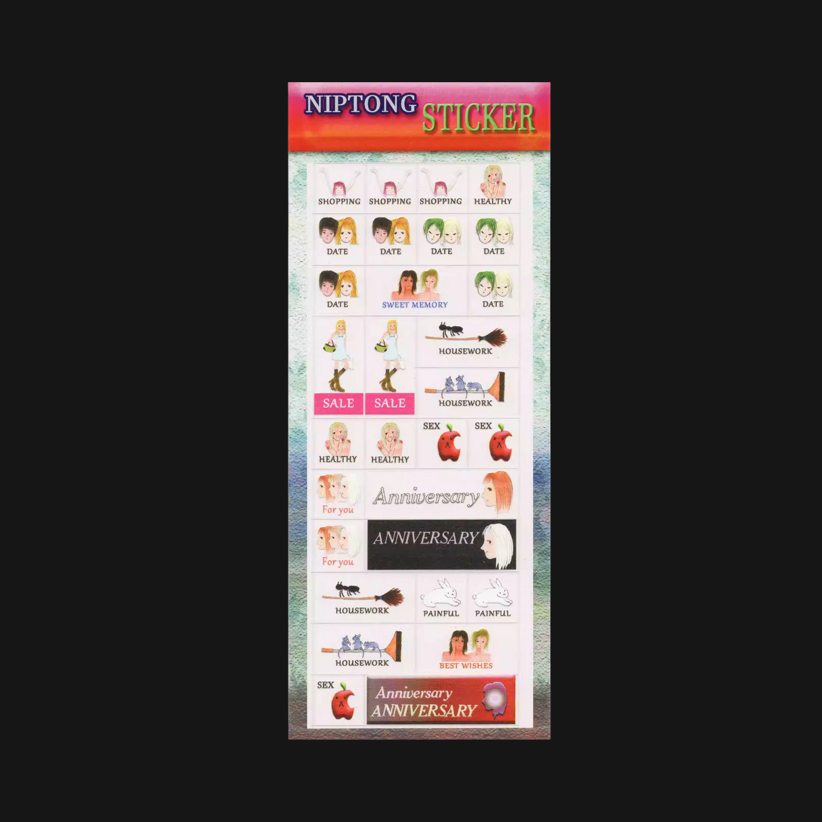 Niptong - 2022 Dairy Sticker Sheet
