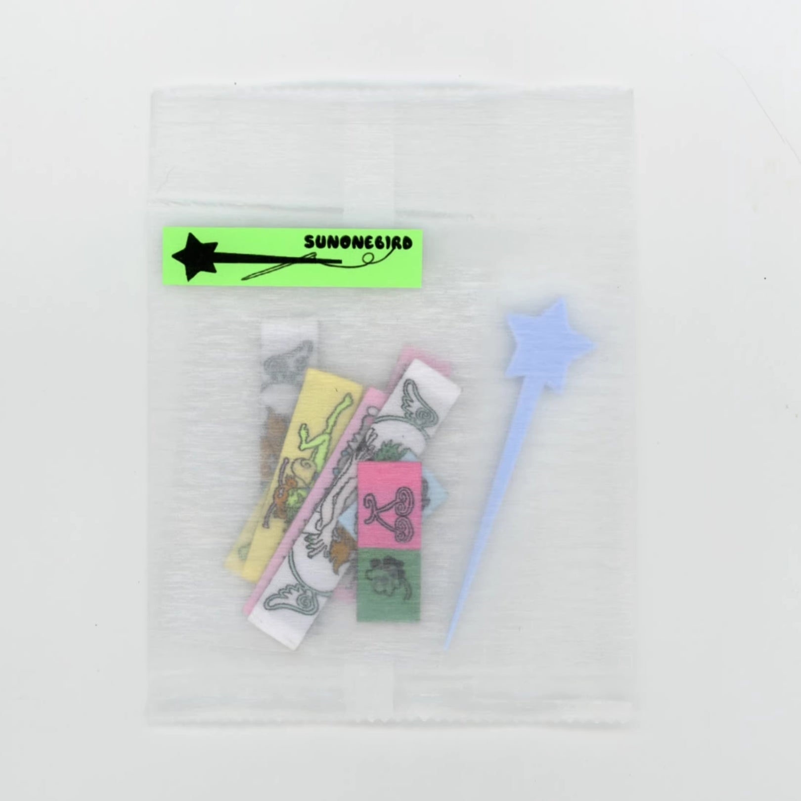 SUNONEBIRD - MINI TAG FABRIC STICKER PACK