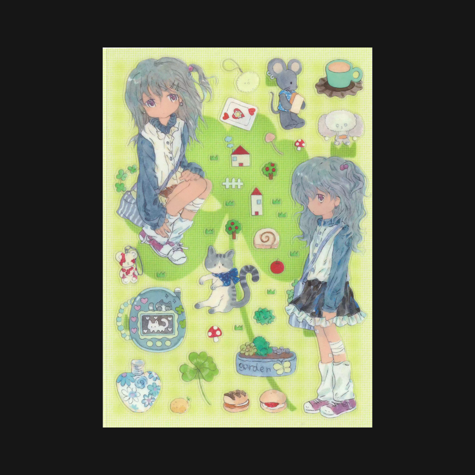 LIGHTED SNOW - GARDEN STICKER SHEET