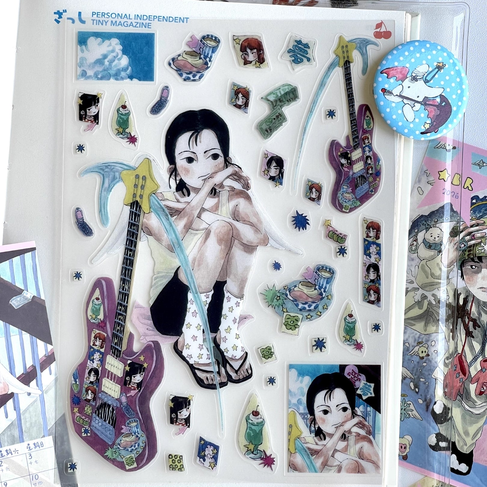 RUILIN ZHAO - Love, the Scythe, and the Angel STICKER SHEET