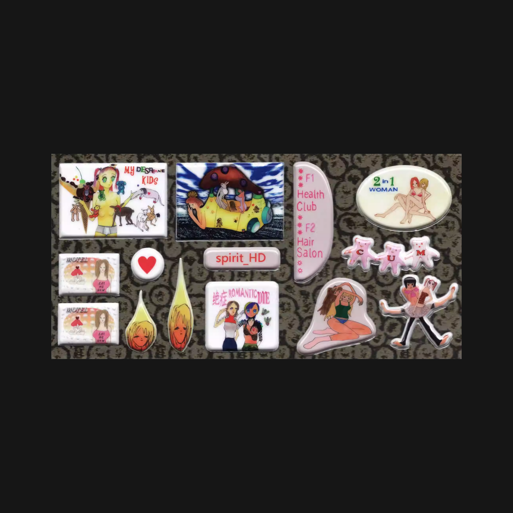Niptong - Pink Girl Puffy Sticker Sheet