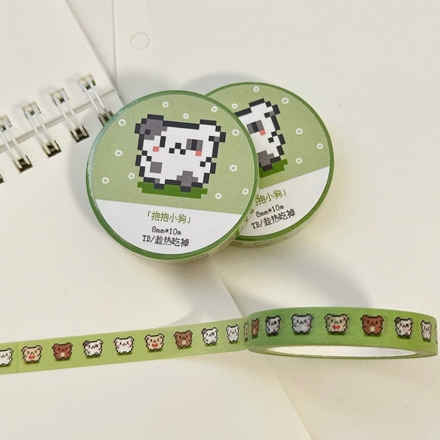 EAT HOT - CUTE PIXEL SERIES STICKER ROLL