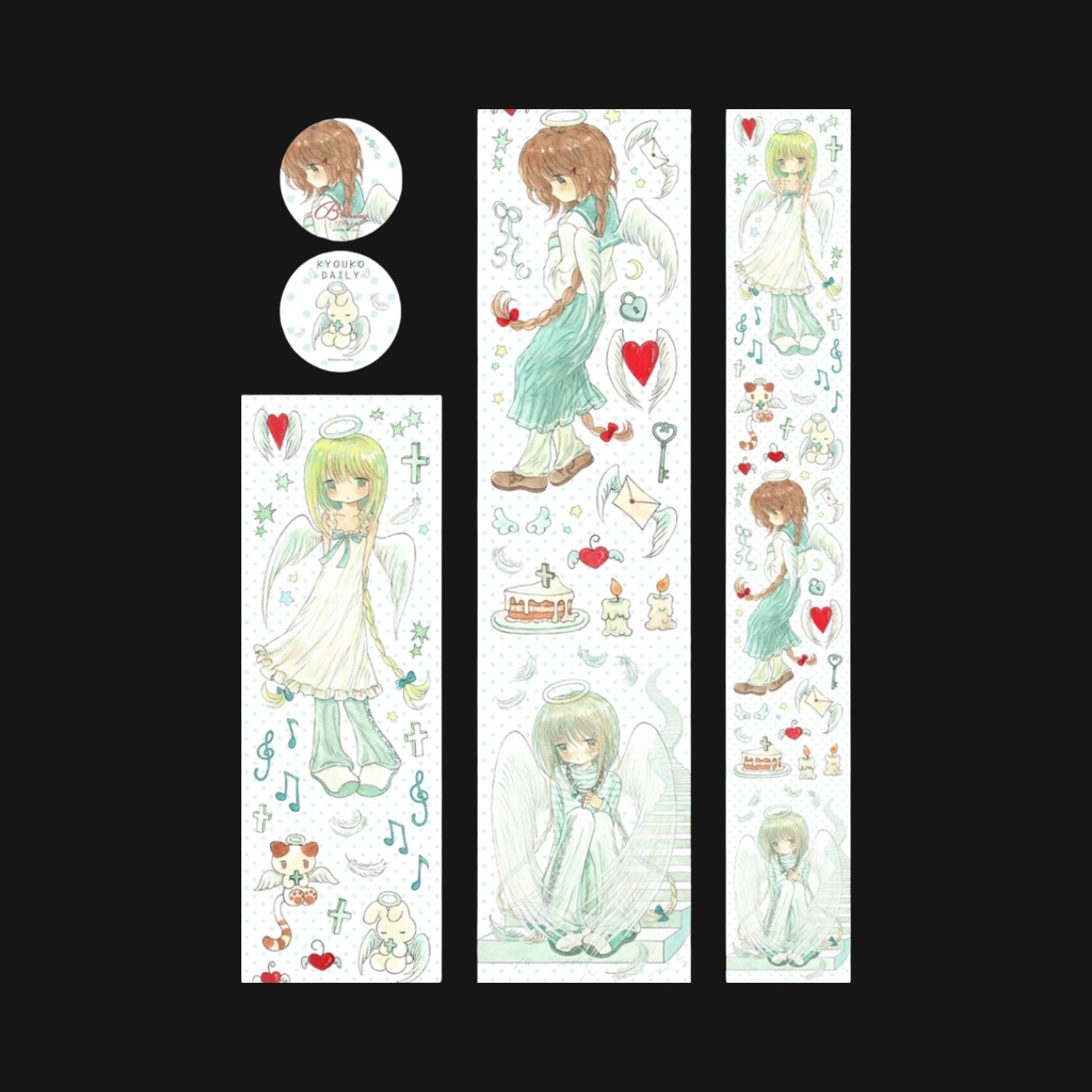 LIGHTED SNOW - ANGEL’S MEETING STICKER ROLL