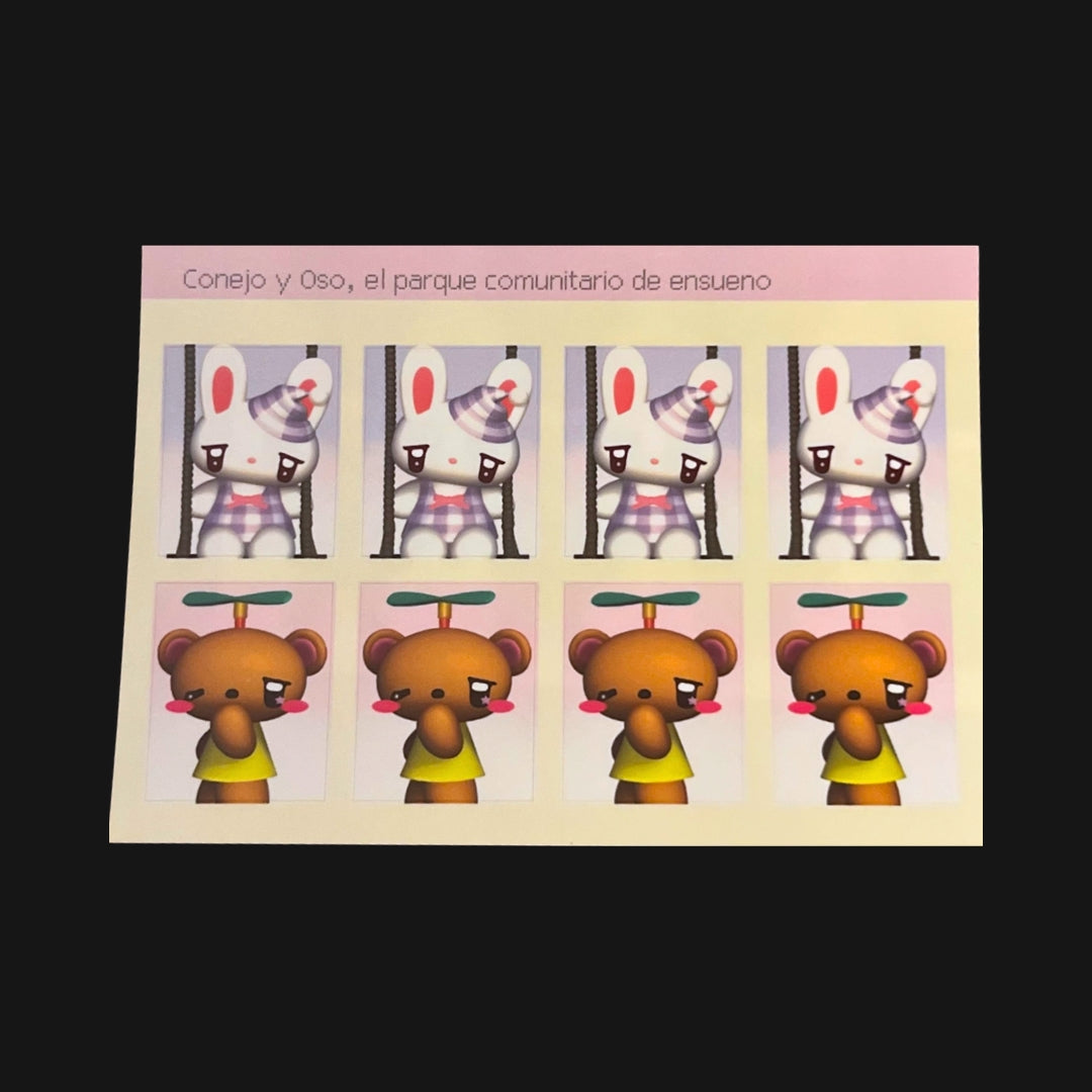 CARROT RICE - ANIMAL FRIENDS ID PHOTOS STICKER SHEET