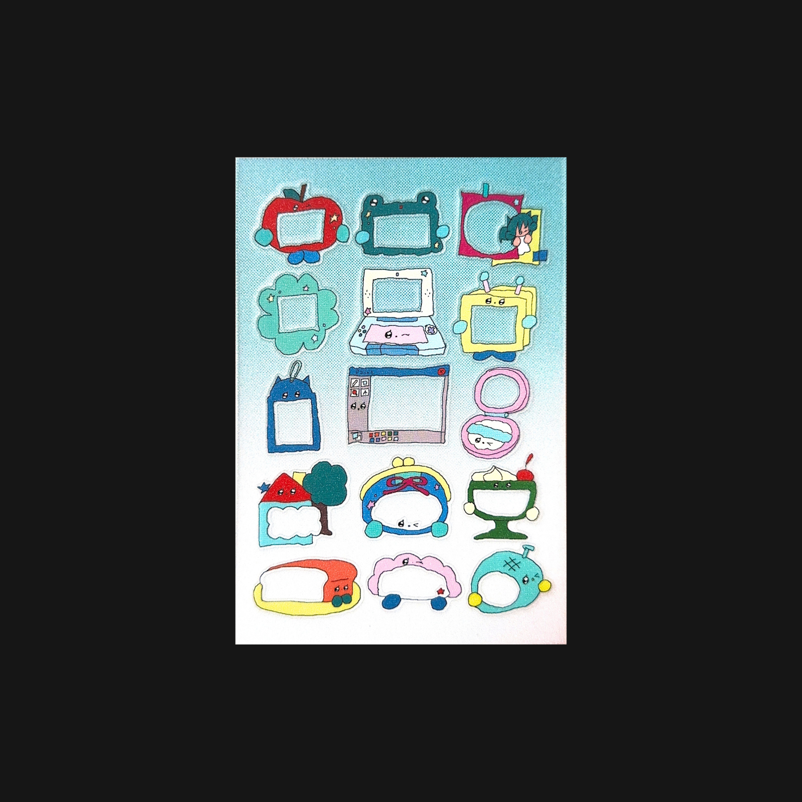 YAO x Creamhoney - Irregular Frame Sticker Sheet