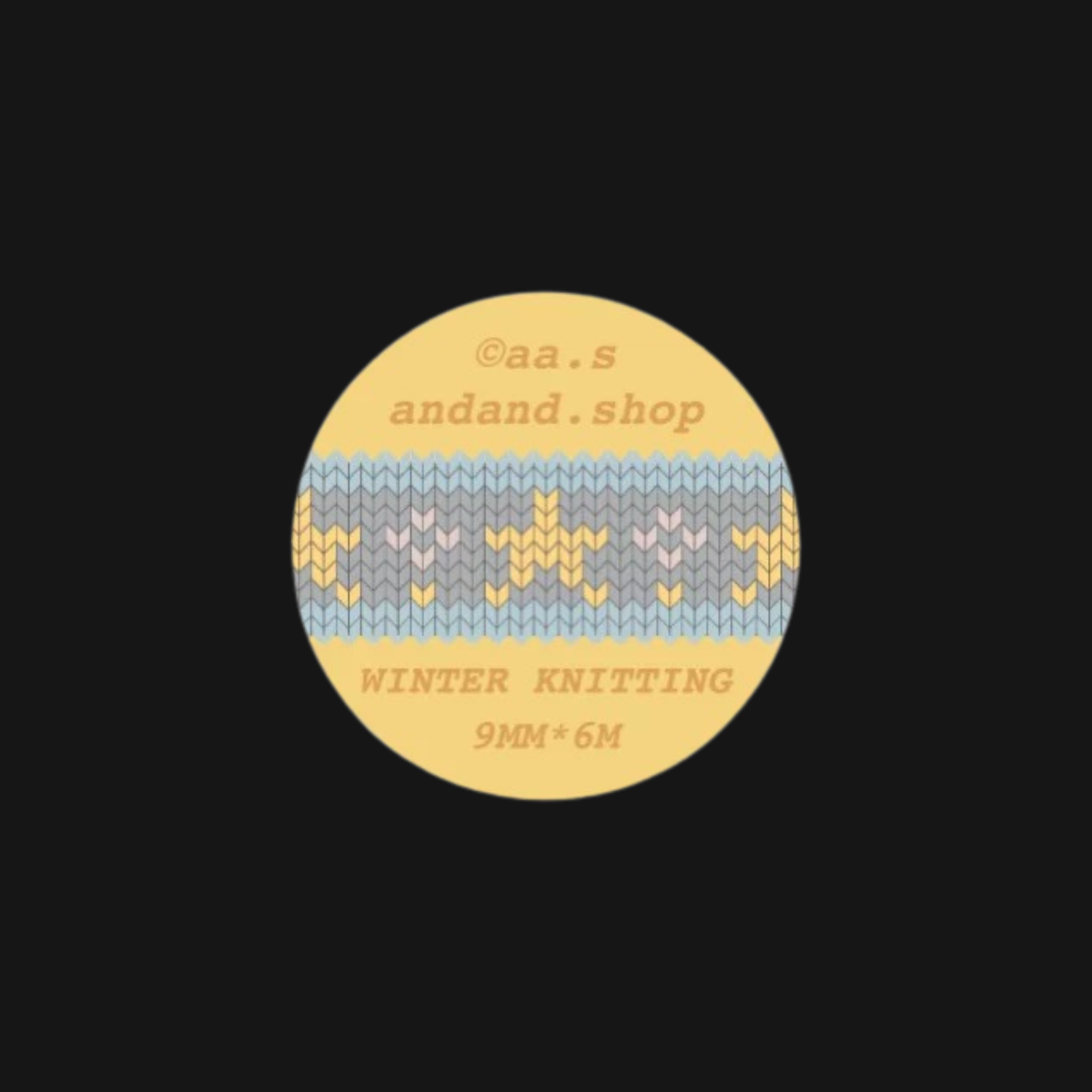 AndAnd. - Winter Sweater Sticker Roll