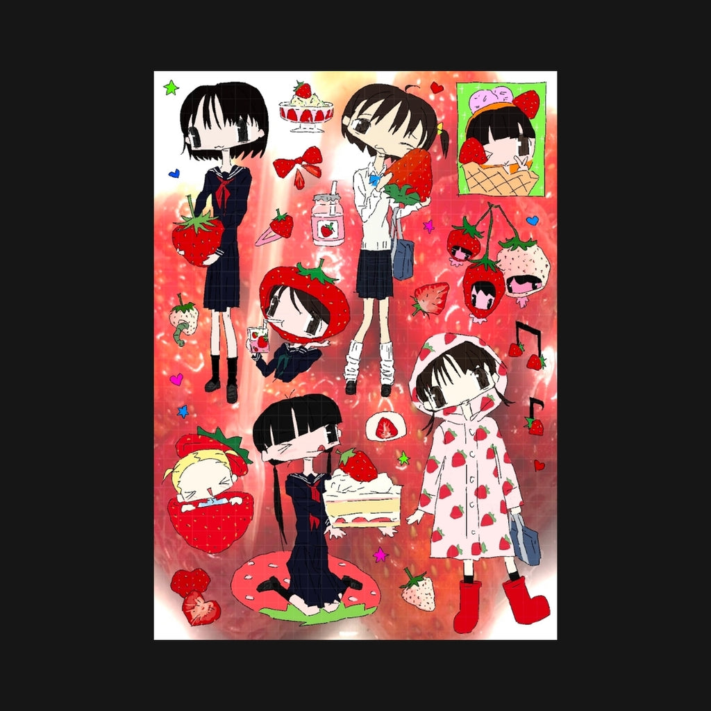7.45 - STRAWBERRY LOVER STICKER SHEET