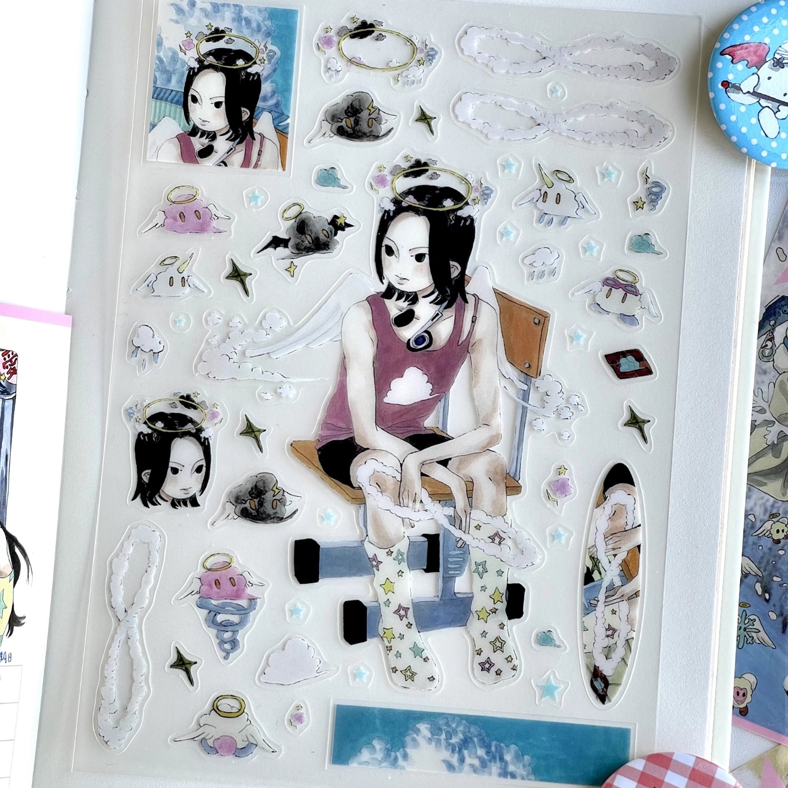 RUILIN ZHAO - Mist Angel STICKER SHEET