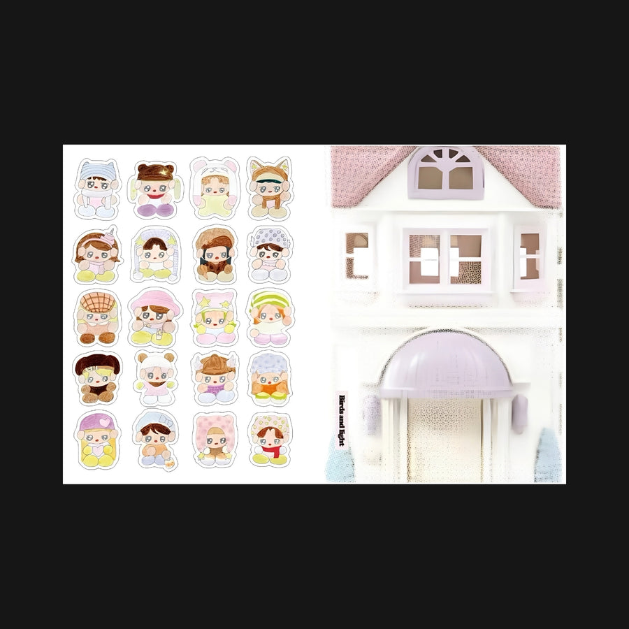 BIRDS & LIGHT - HATS, HATS & HATS PUFFY STICKER SHEET