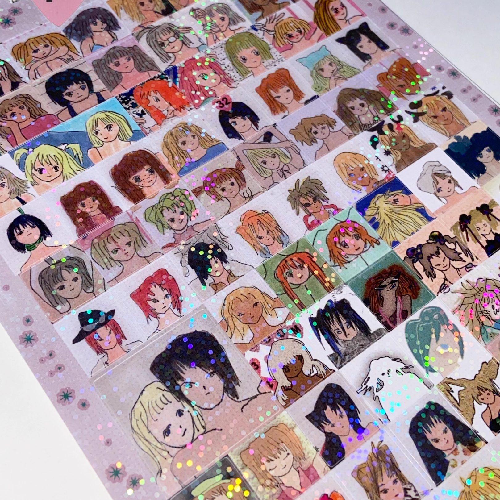 Niptong - A5 Headshots Sticker Sheet