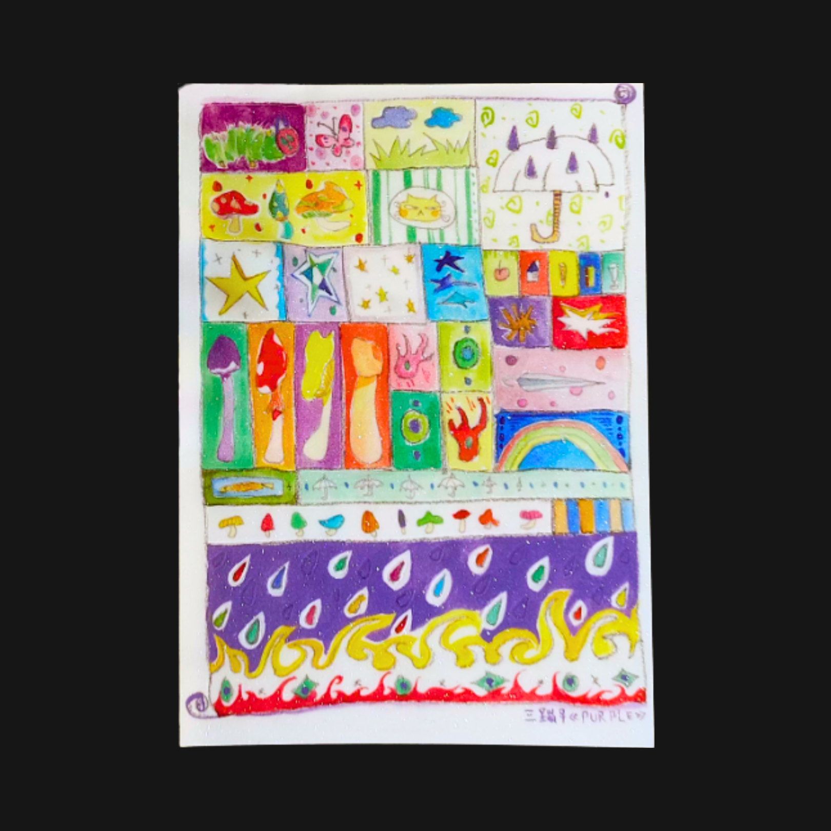 SANBENGZI - PURPLE STICKER