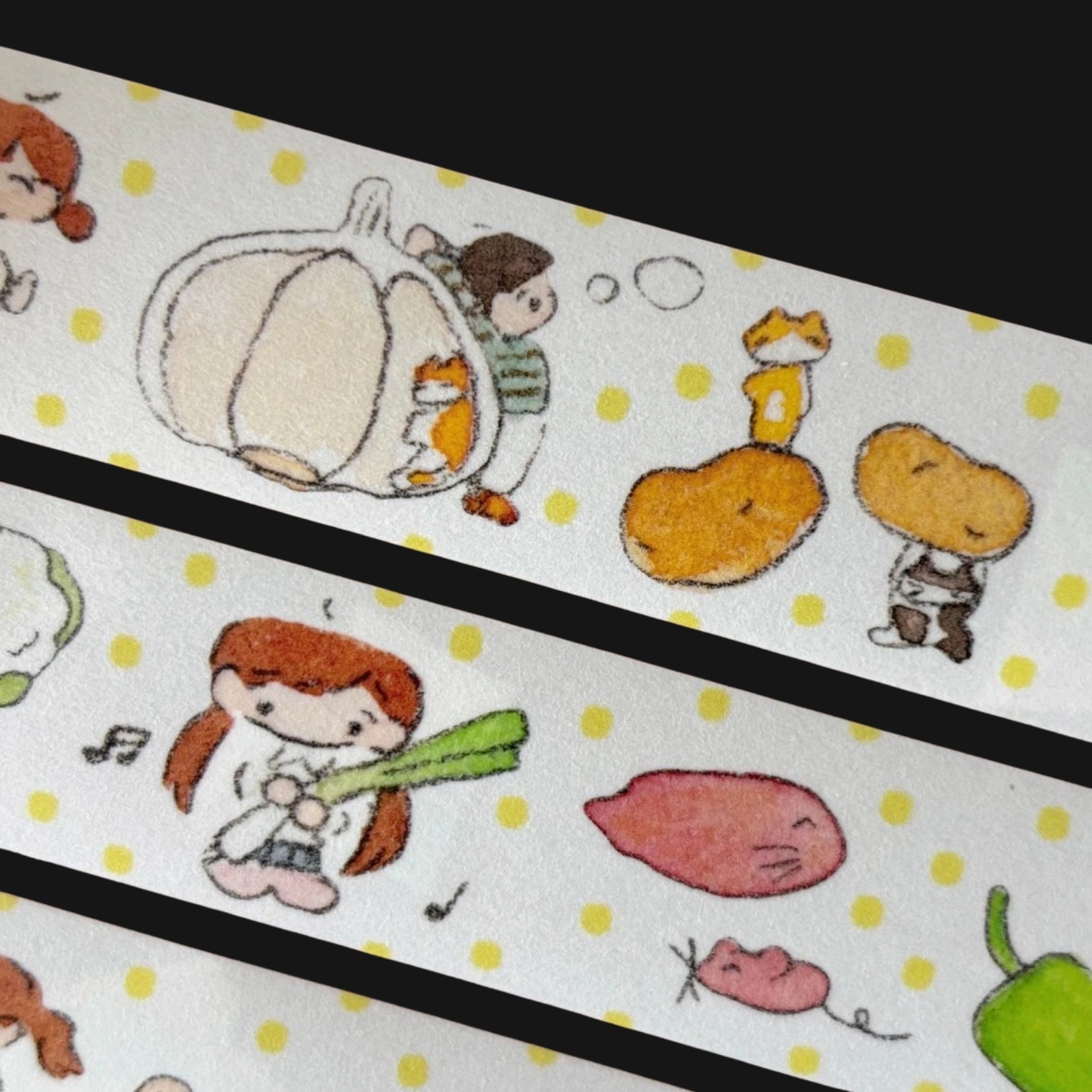LITTLE PERSON - VEGETABLES STICKER TAPE