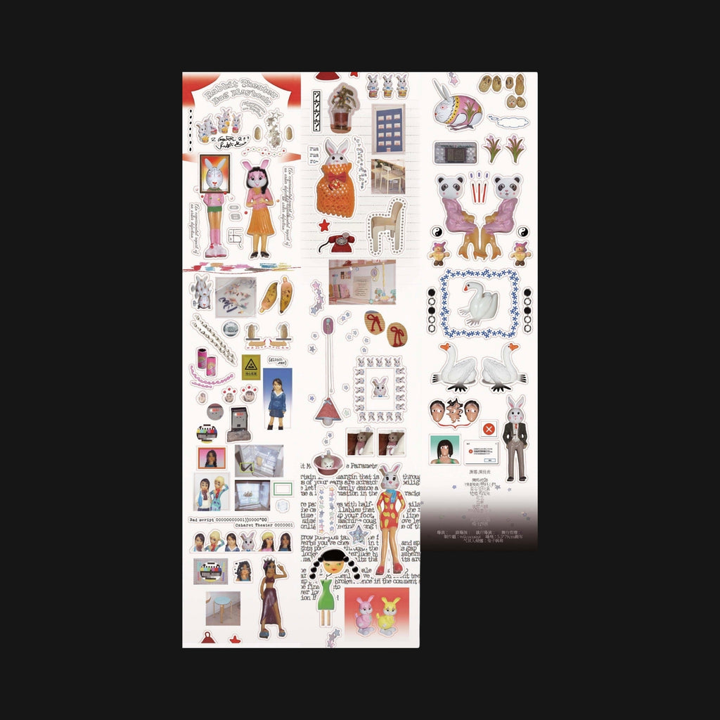 WILCOCONUT - RABBIT STAGE PLAY STICKER ROLL