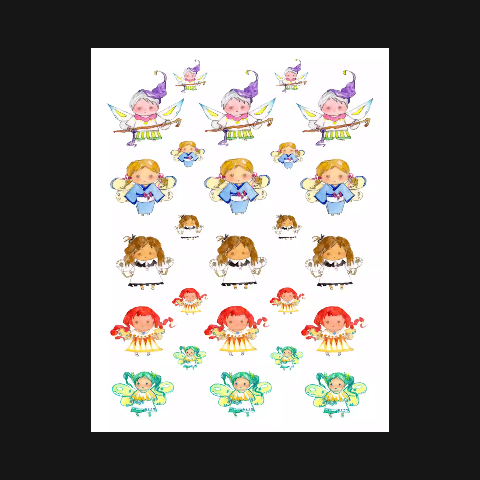 SANBENGZI - BUTTERFLY FOLK STICKER