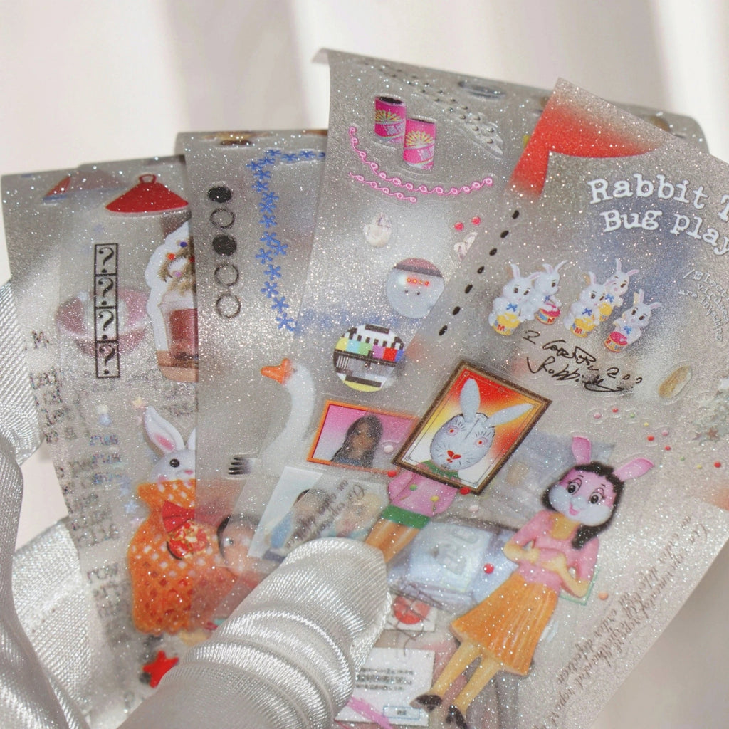 WILCOCONUT - RABBIT STAGE PLAY STICKER ROLL