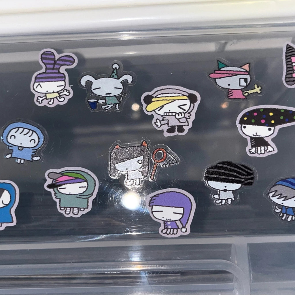 FLUFFY RATS - TALKING HAT MONSTER STICKER SHEET