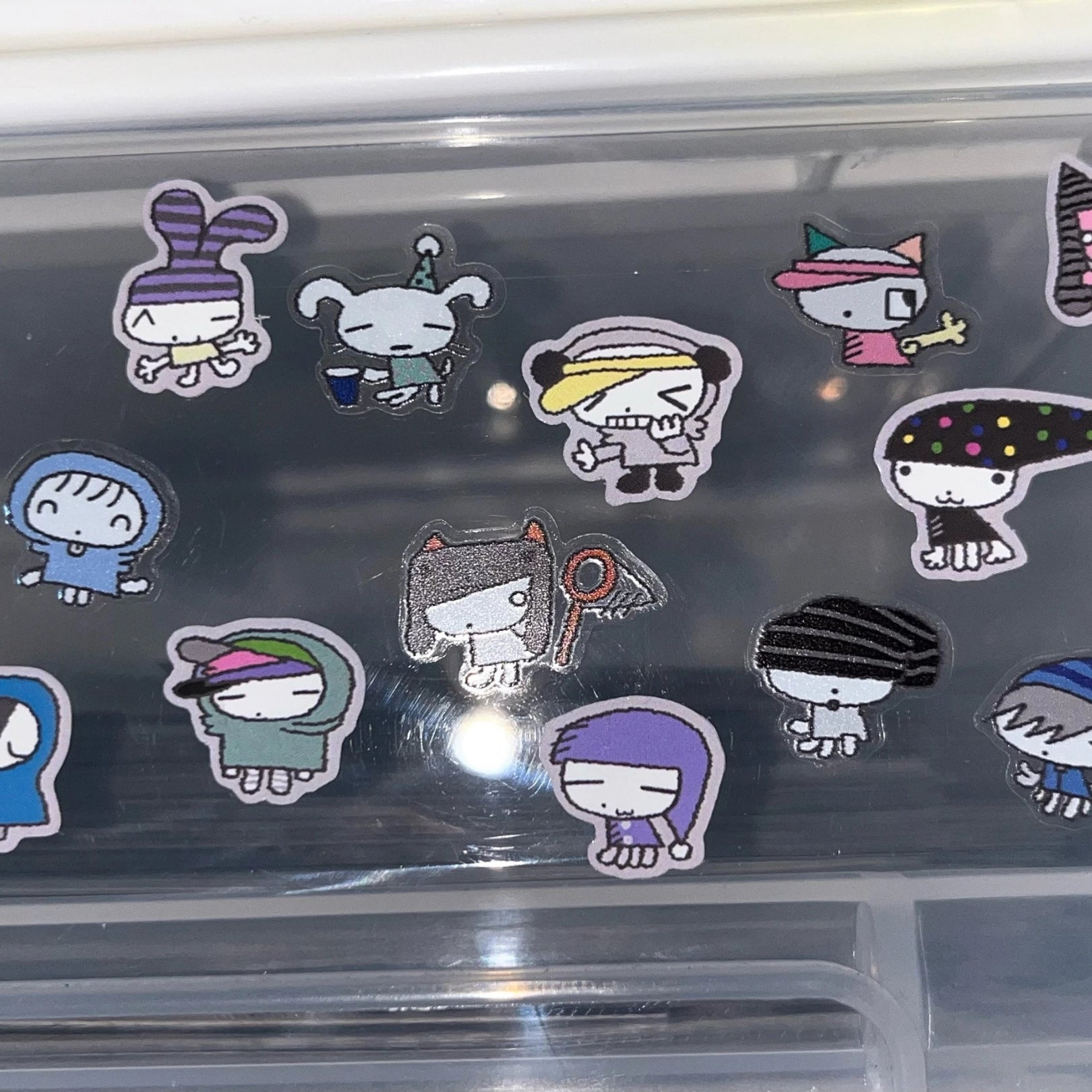 FLUFFY RATS - TALKING HAT MONSTER STICKER SHEET