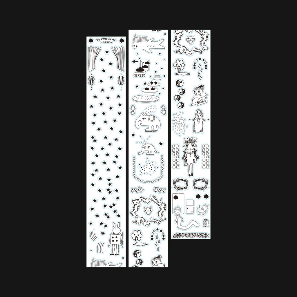 WILCOCONUT - STARRY CURTAIN LASER STICKER ROLL