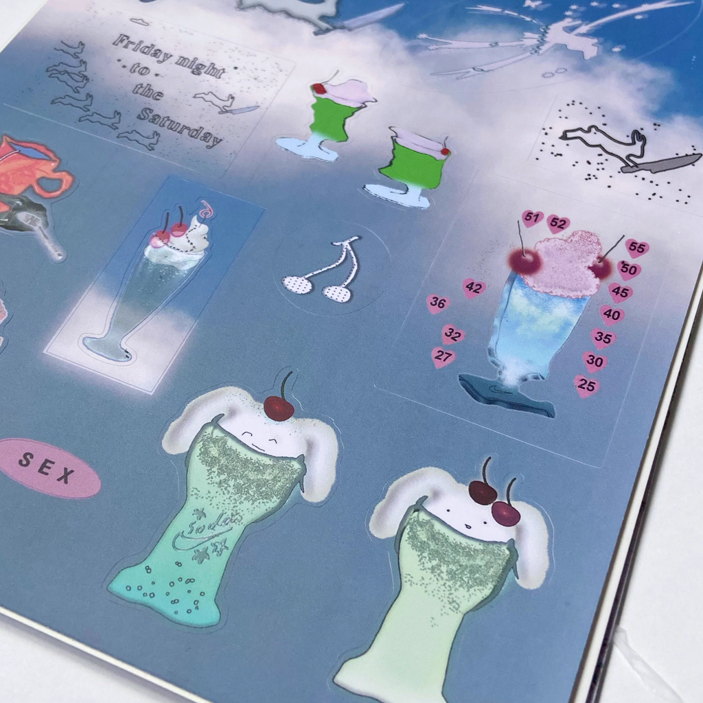NIPTONG - SHAVED ICE STICKER SHEET