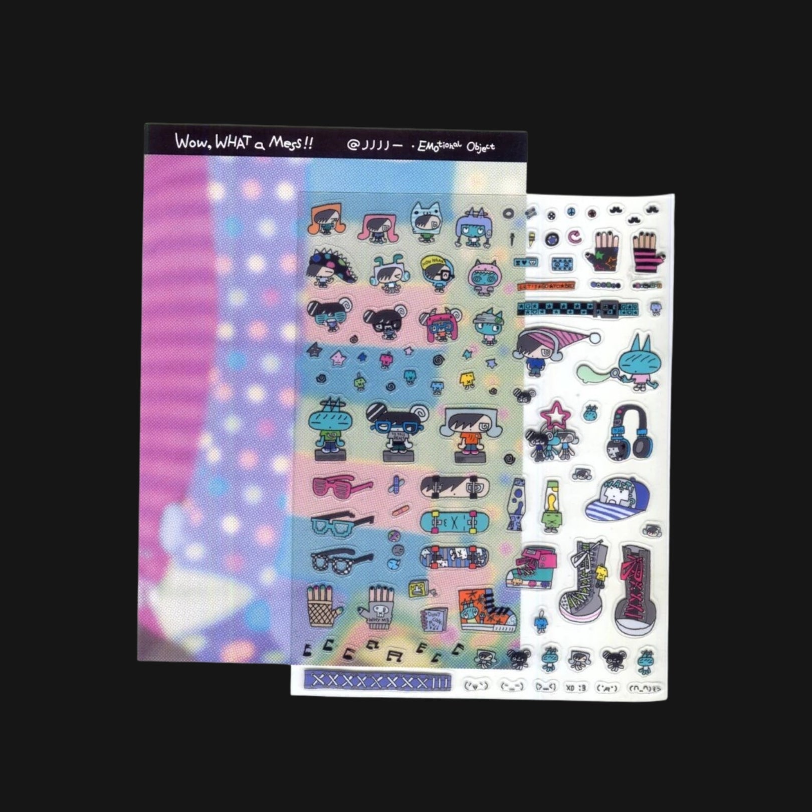 FLUFFY RATS - EMOTIONAL OBJECT STICKER SHEET