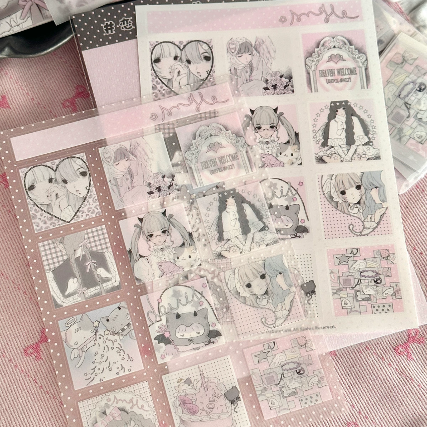 DABURUCUTE - LOVE JOURNAL STICKER SHEET
