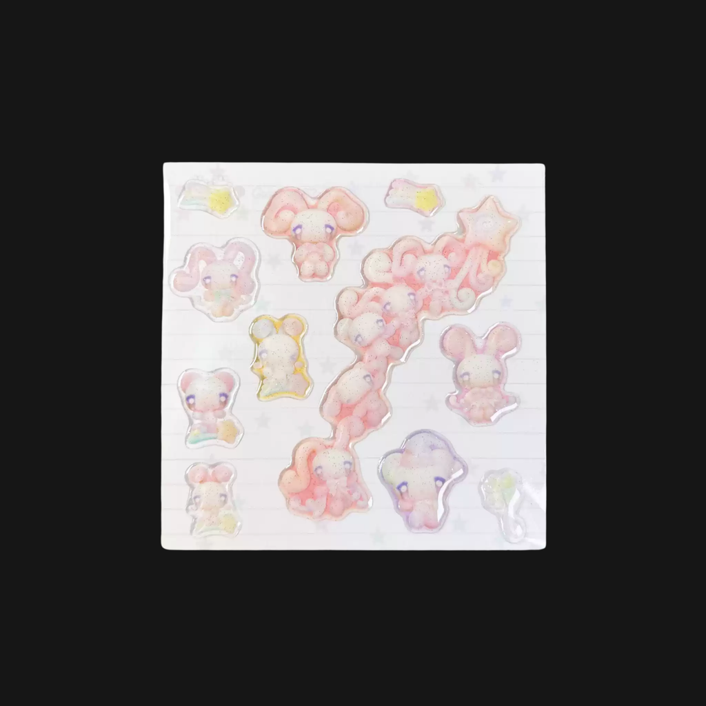 CARAMEL RAIN - CUTE ANIMALS STICKER SHEET