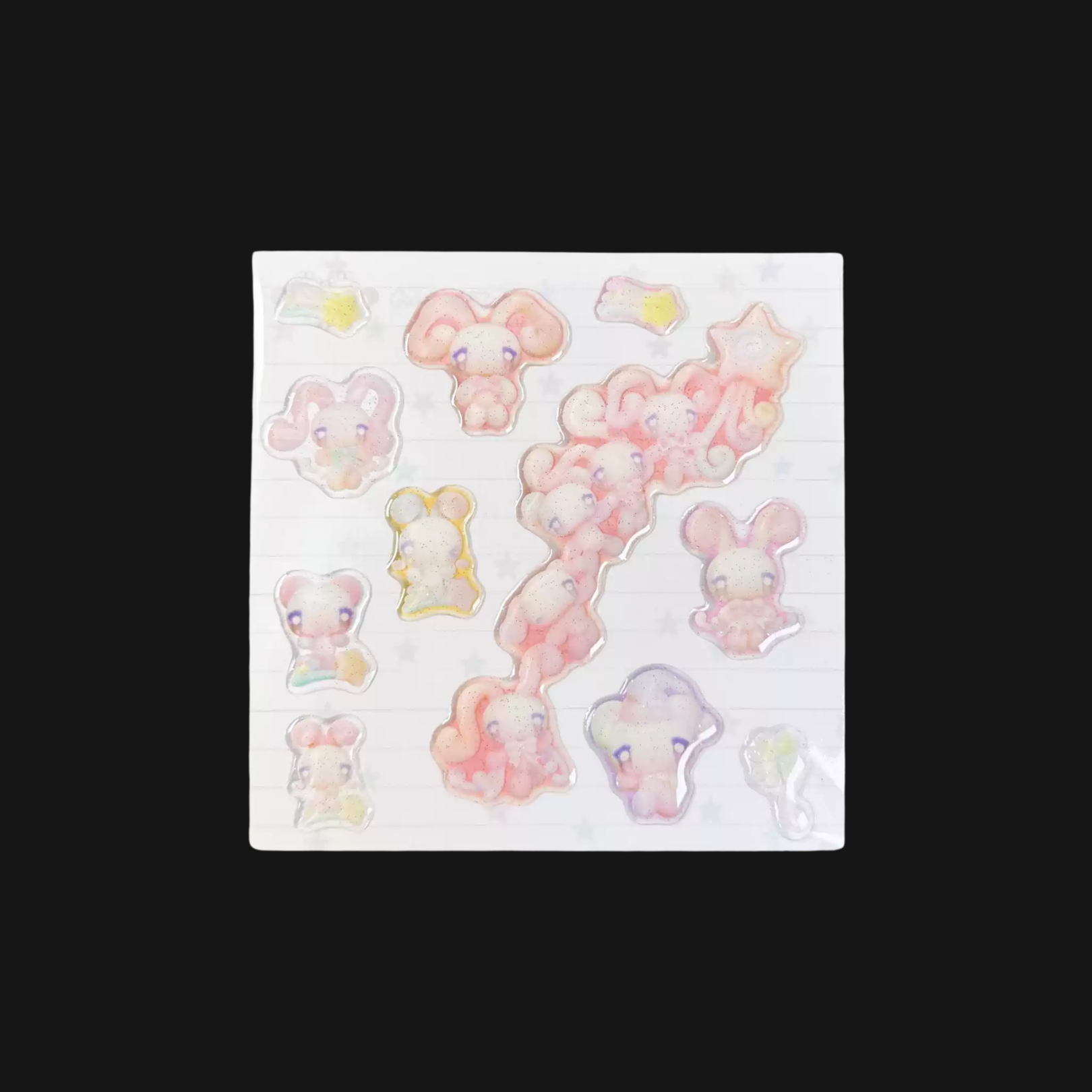 CARAMEL RAIN - CUTE ANIMALS STICKER SHEET