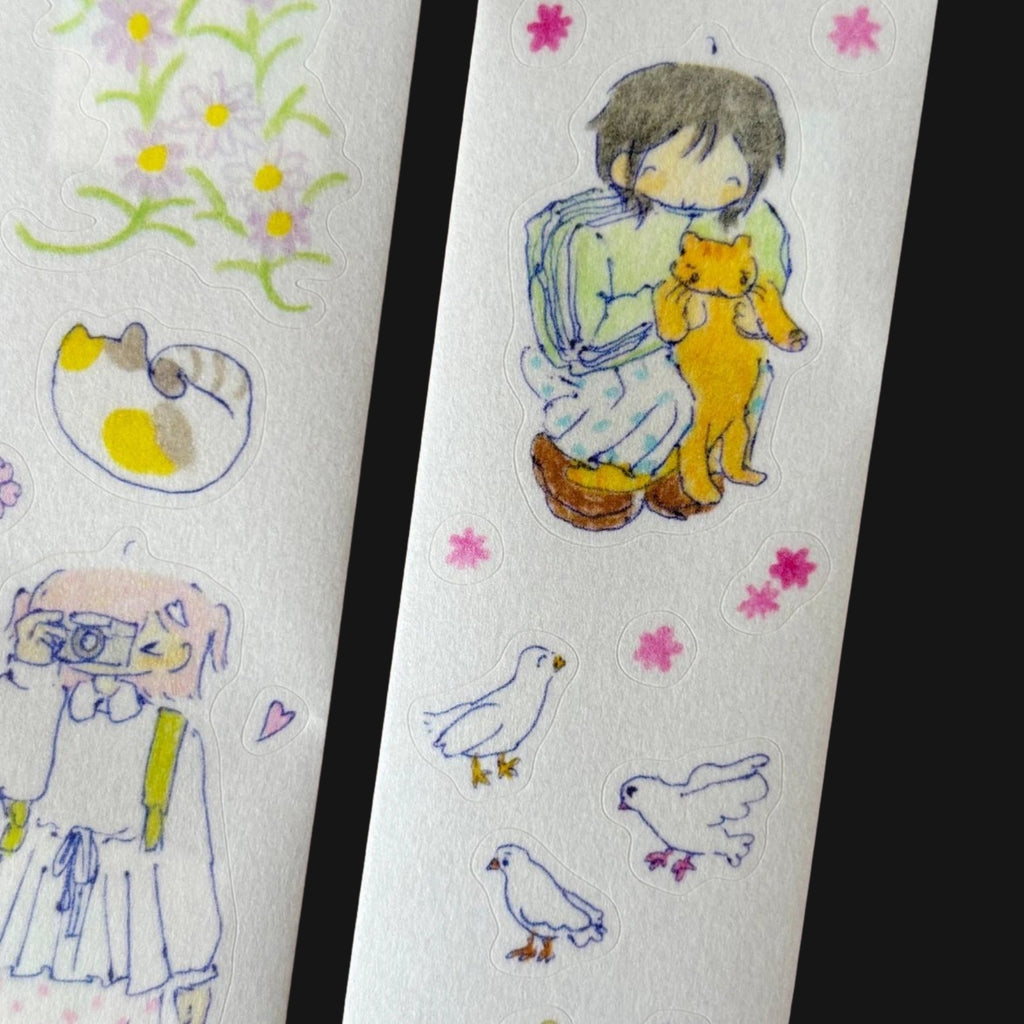 LITTLE PERSON - FLOWER GIRL STICKER ROLL