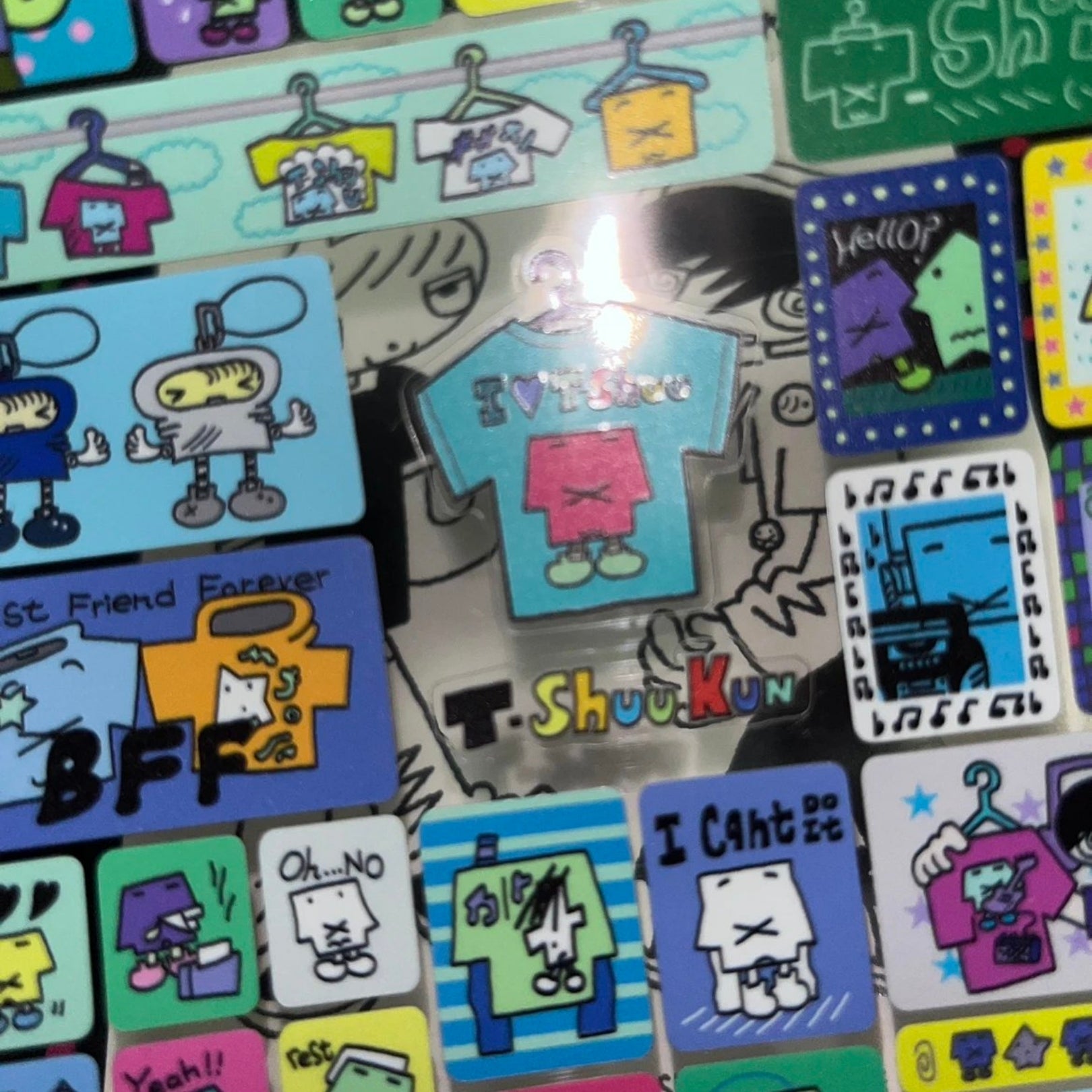 FLUFFY RATS - U HAVE SO MANY T-SHIRTS STICKER SHEET
