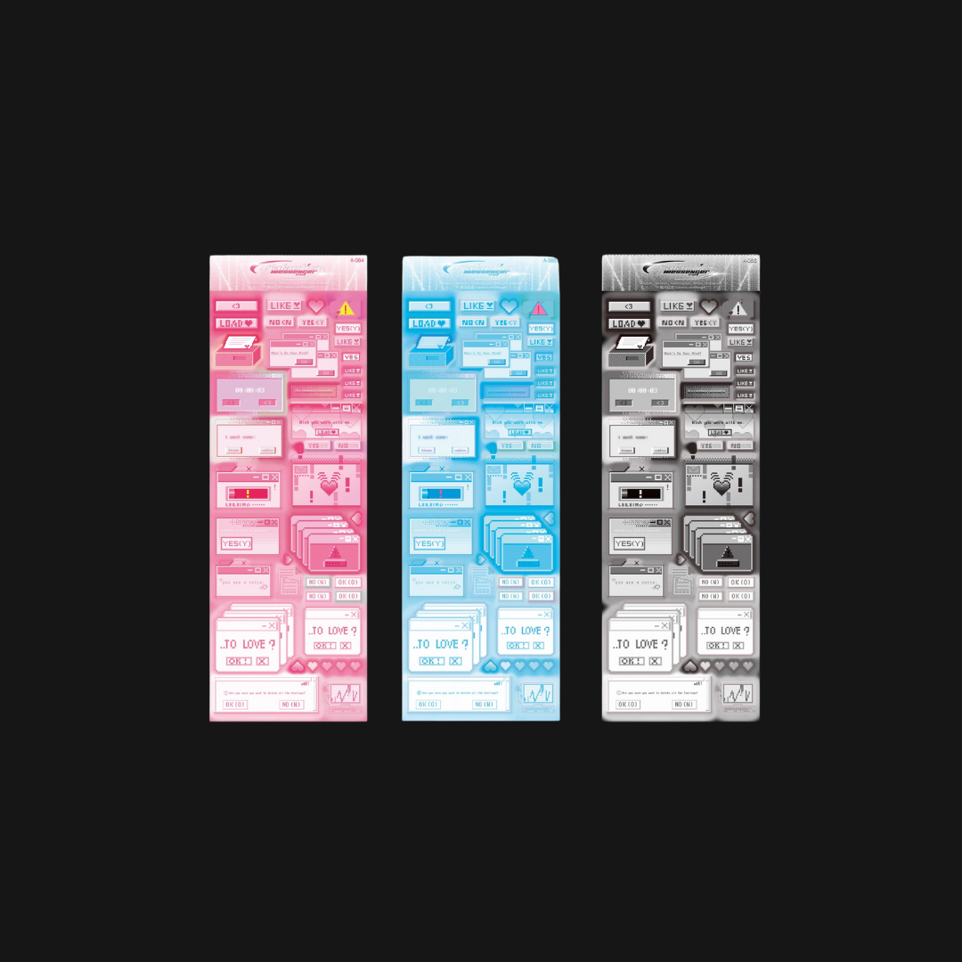 Galactic Messenger - Sweet Warning Sticker Sheet Set
