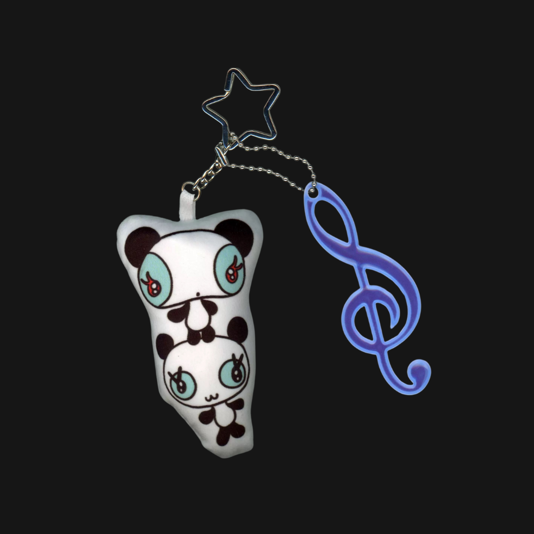 Sunonebird - Panda Pillow Glow in the Dark Keychain