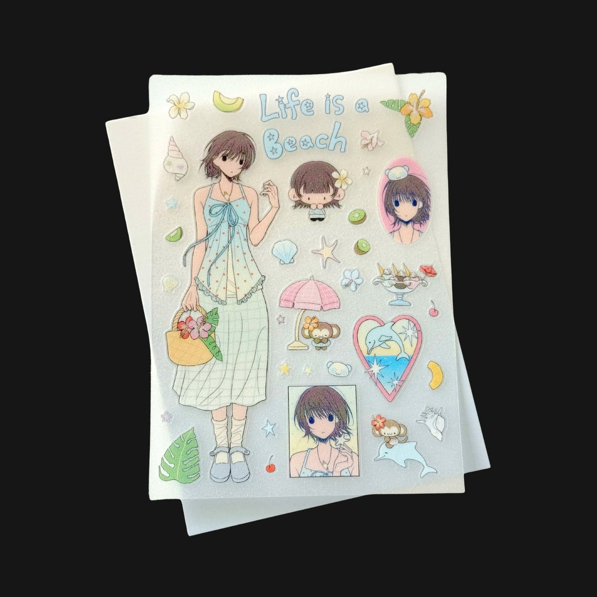 UNDERWATER - LIFE IS A BEACH STICKER SHEET