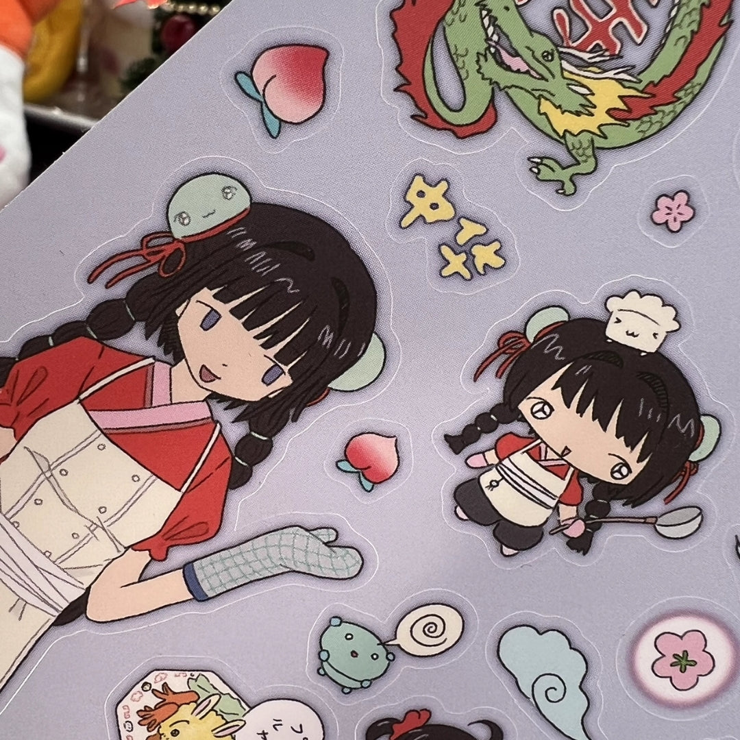 KAOLATREE - CHINESE RESTARUANT STICKER SHEET