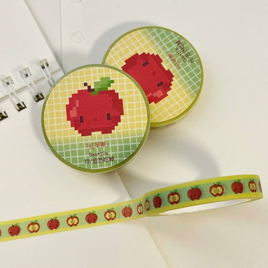 EAT HOT - CUTE PIXEL SERIES STICKER ROLL