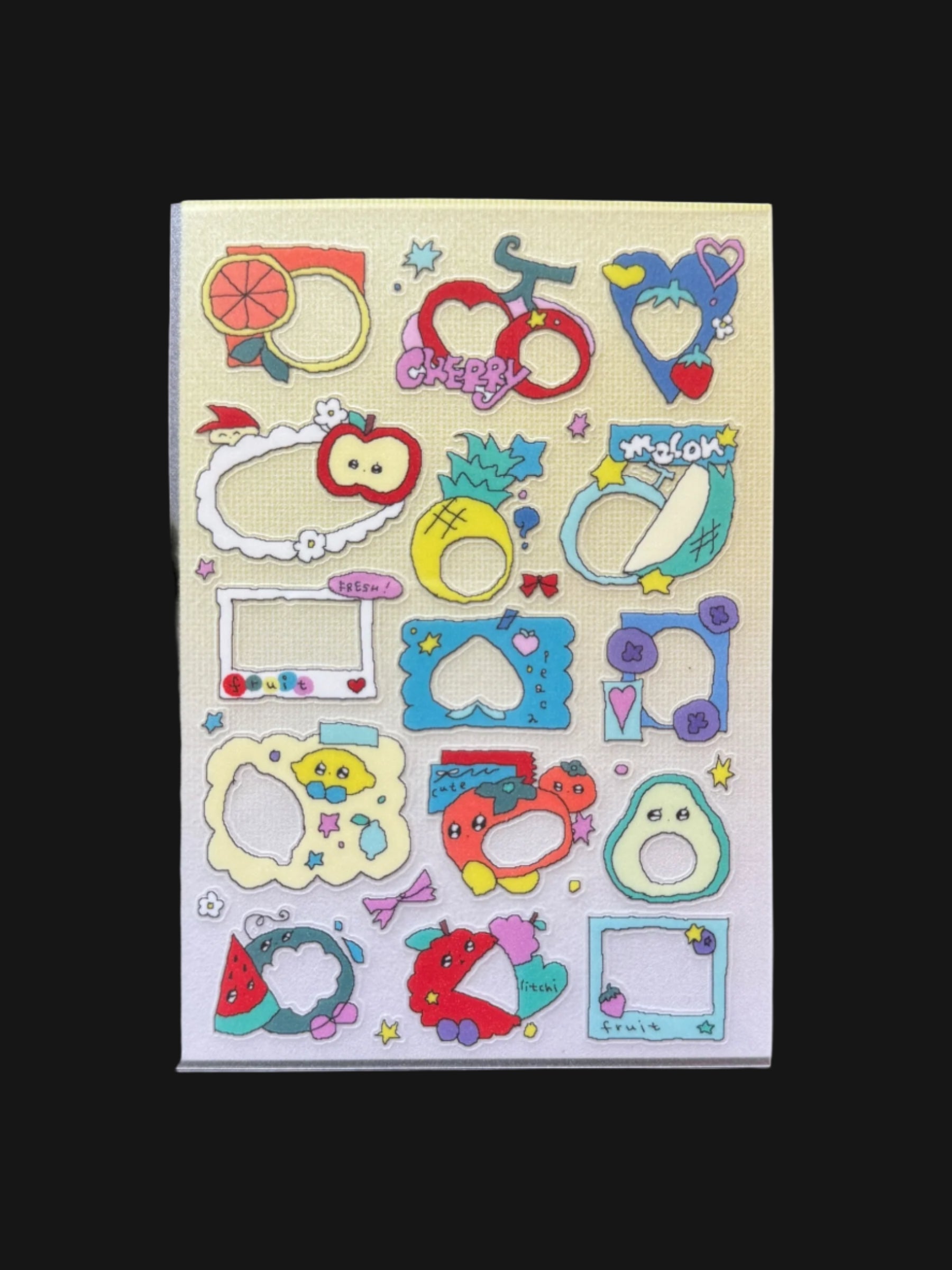 Creamhoney - Fruit Frames Sticker Sheet
