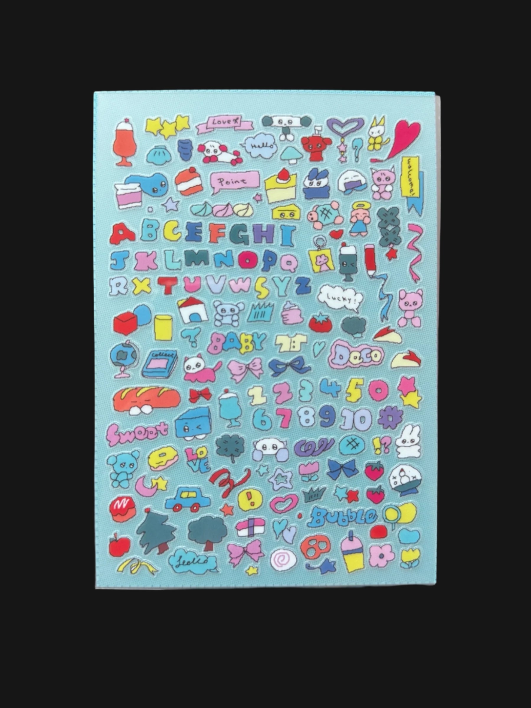 Creamhoney - Cute Letters Sticker Sheet
