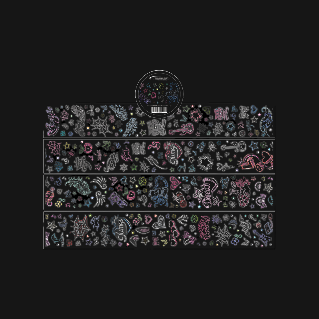 Galactic Messenger - Y2K Rhinestone Sticker Roll