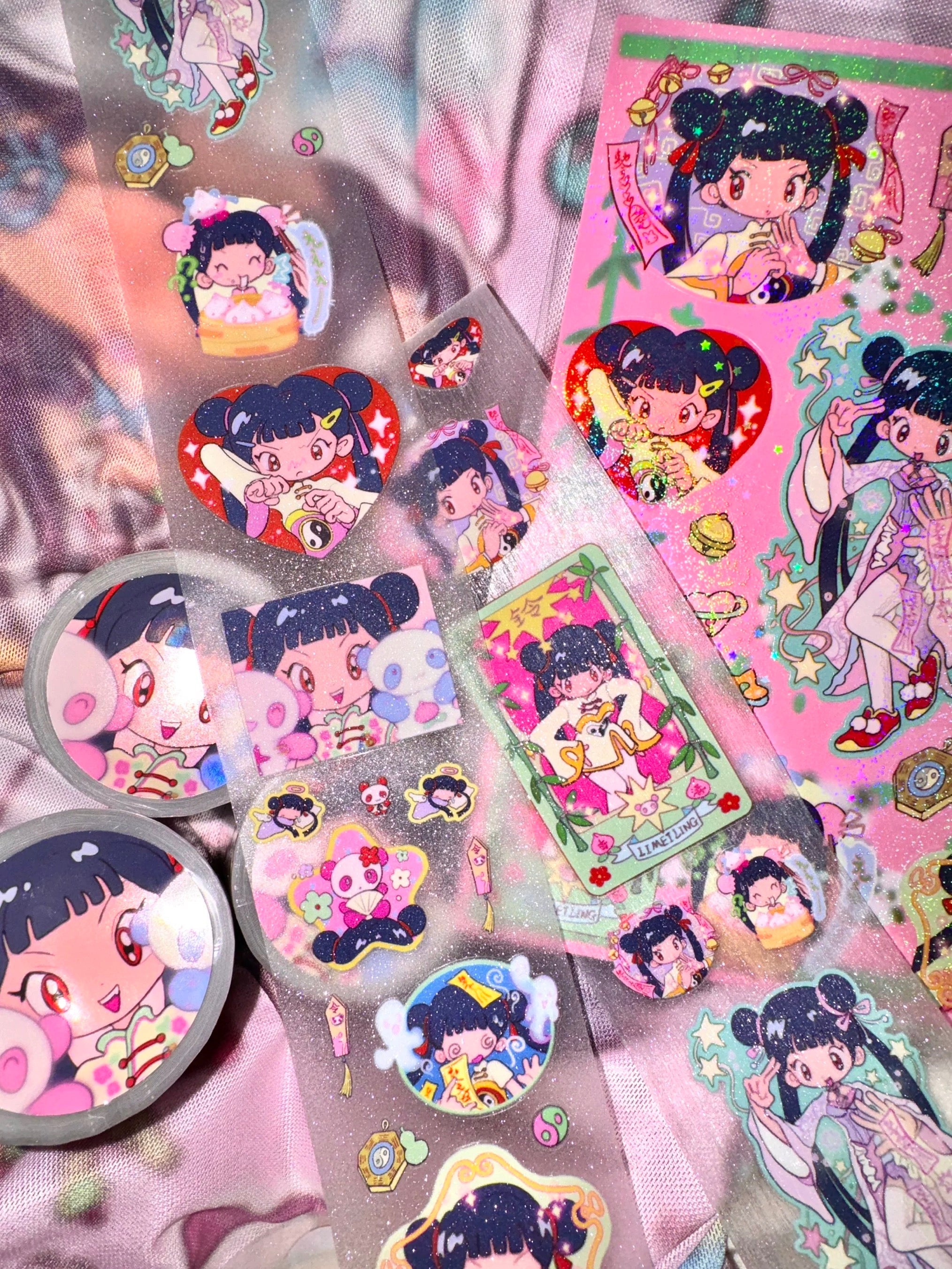 Sunonebird x Sweetcom - Panda Meiling Sticker Roll