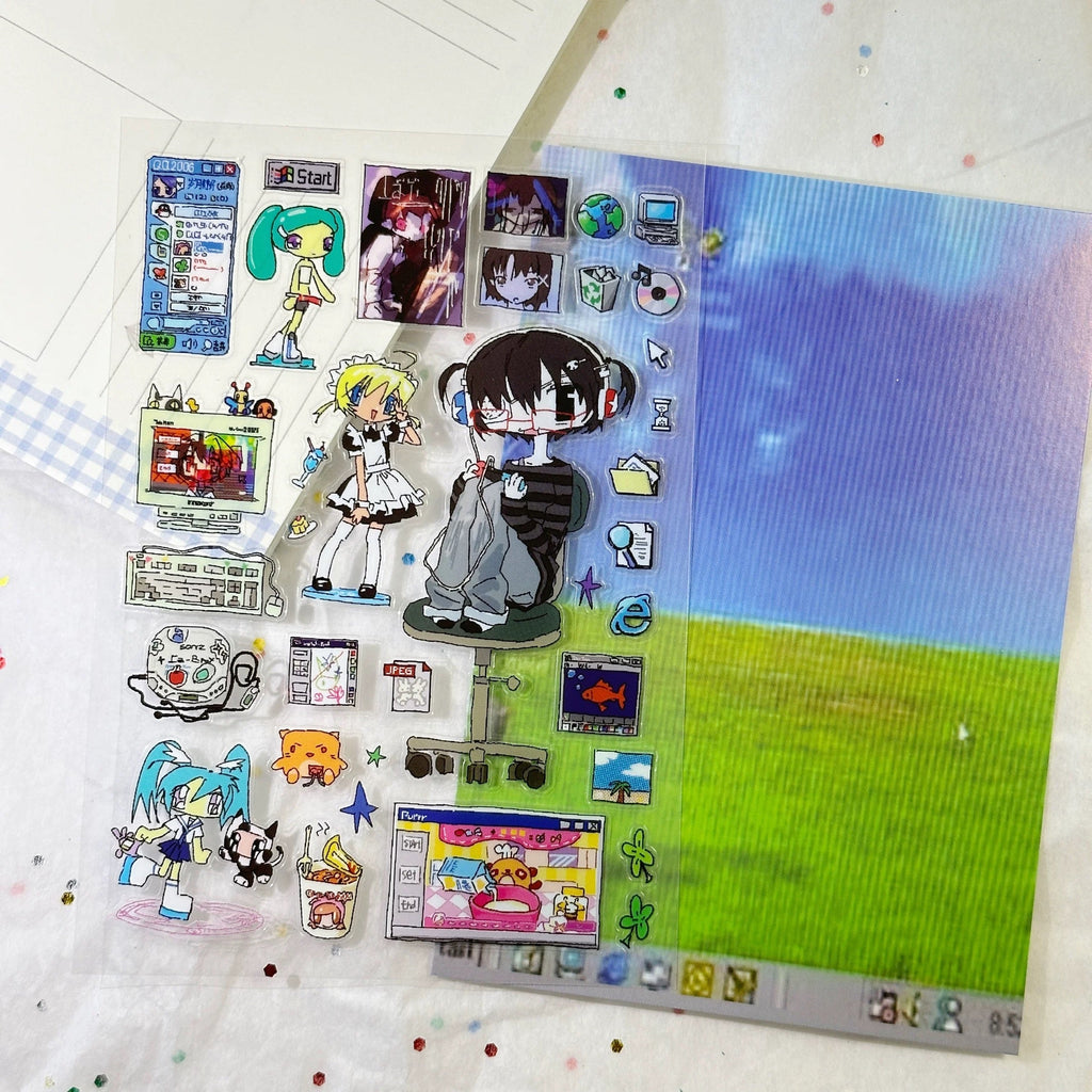 Eat Hot - Electronic Geek Sticker Sheet