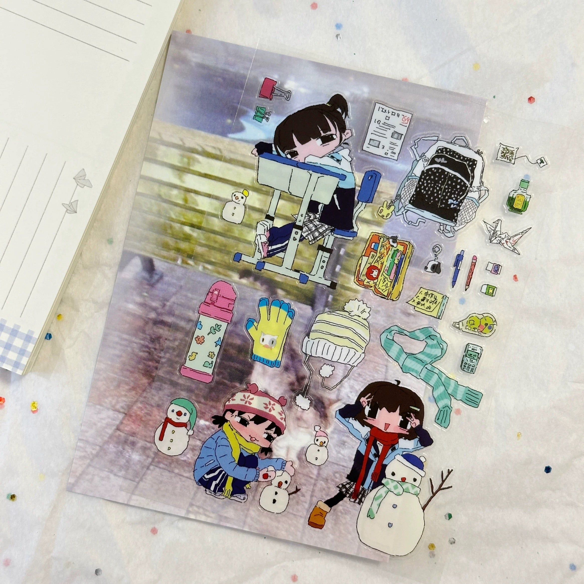 Eat Hot - Promise With Snowman Sticker Sheet