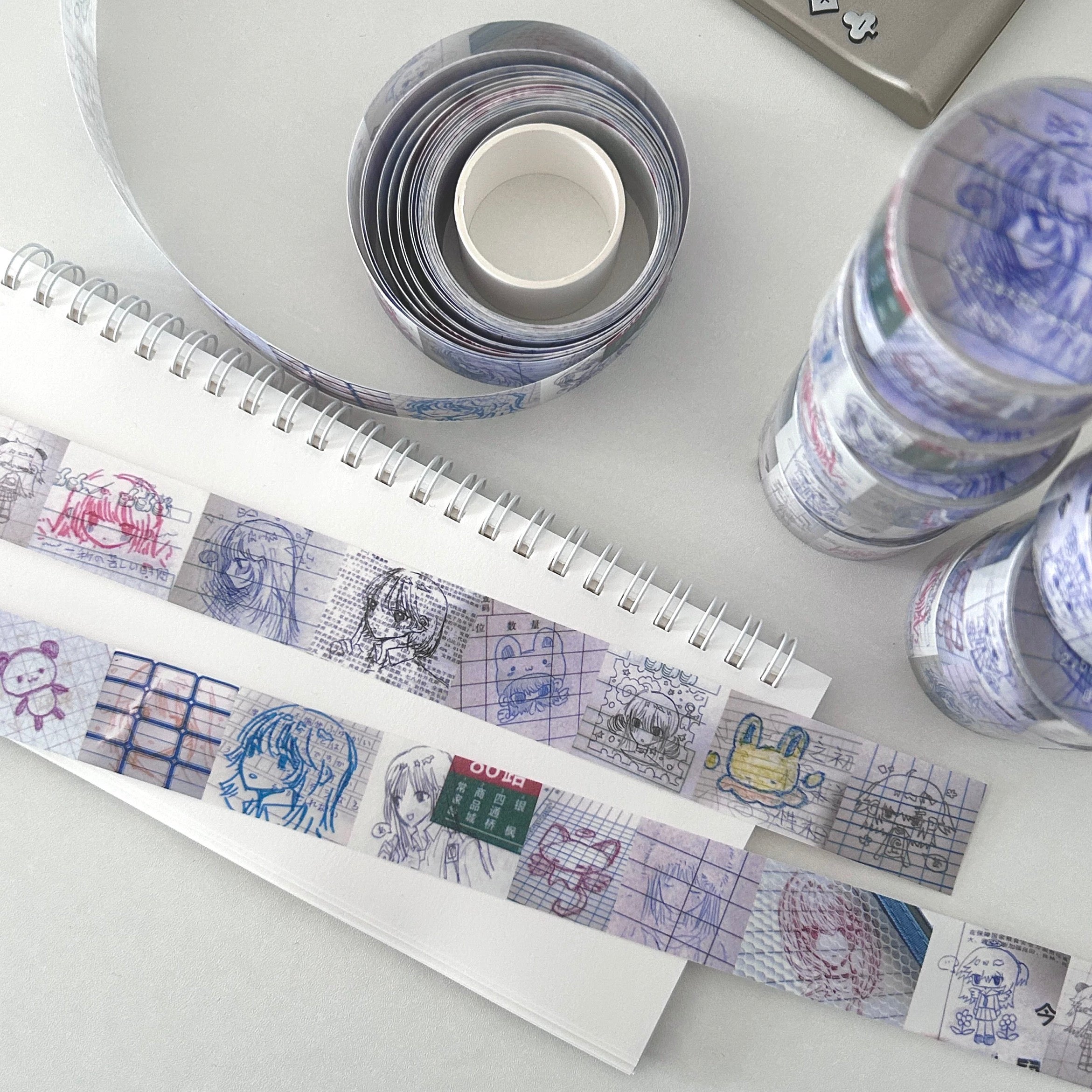 Nemony - Sketched Figures Sticker Roll