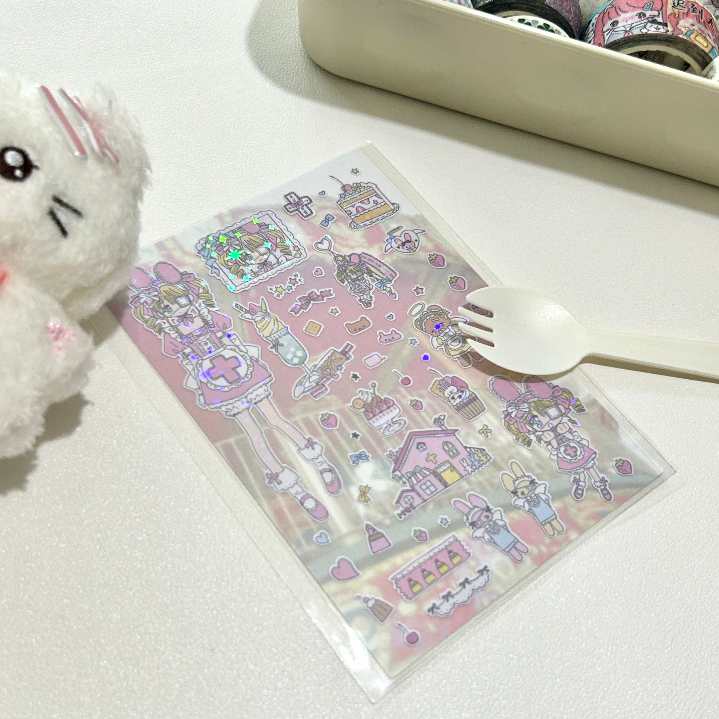 Nemony - Cake Eye Mask Sticker Sheet