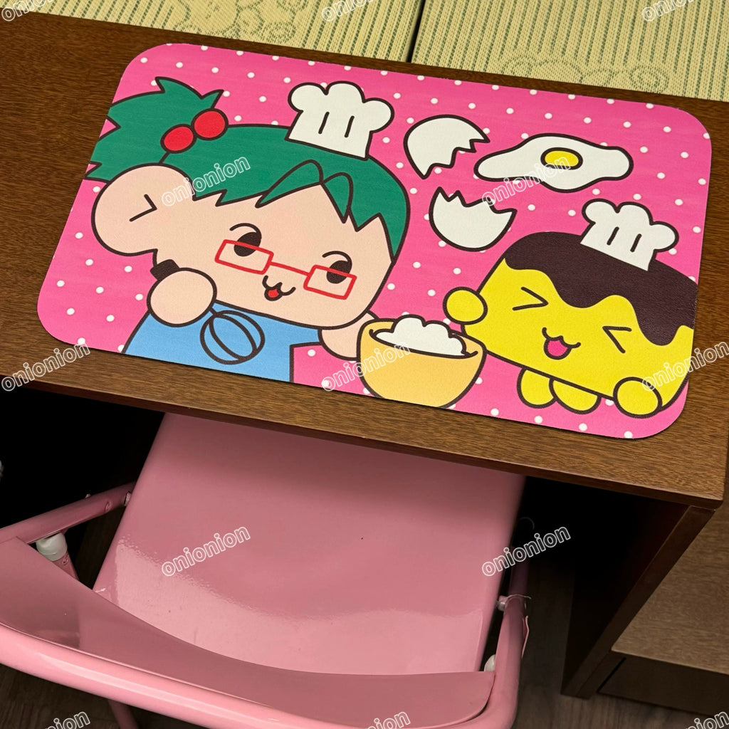 Monanbear x Onionion - Showa Pink Kitchen Girl Mouse Pad