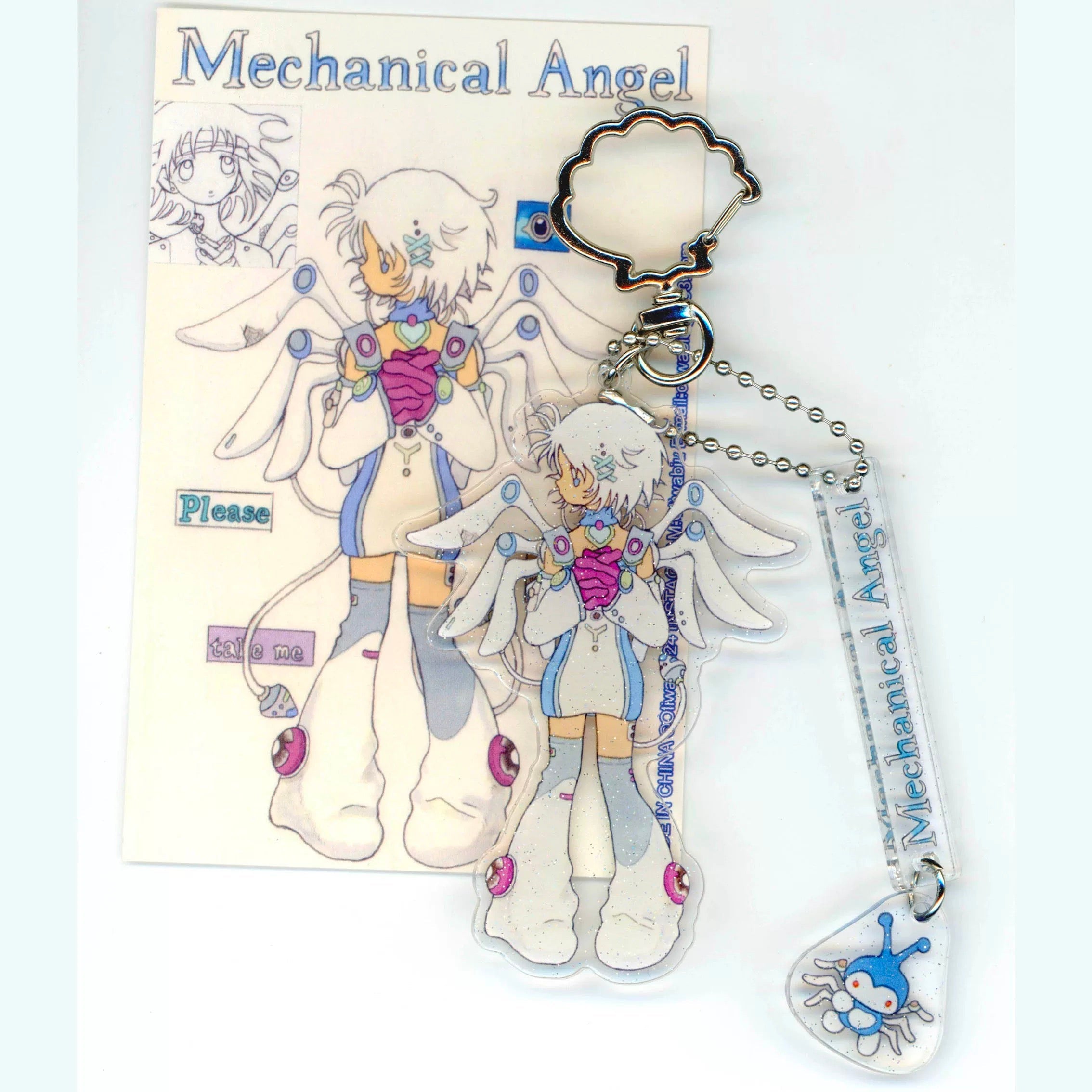 Oliwa - Mechanical Angel Keychain