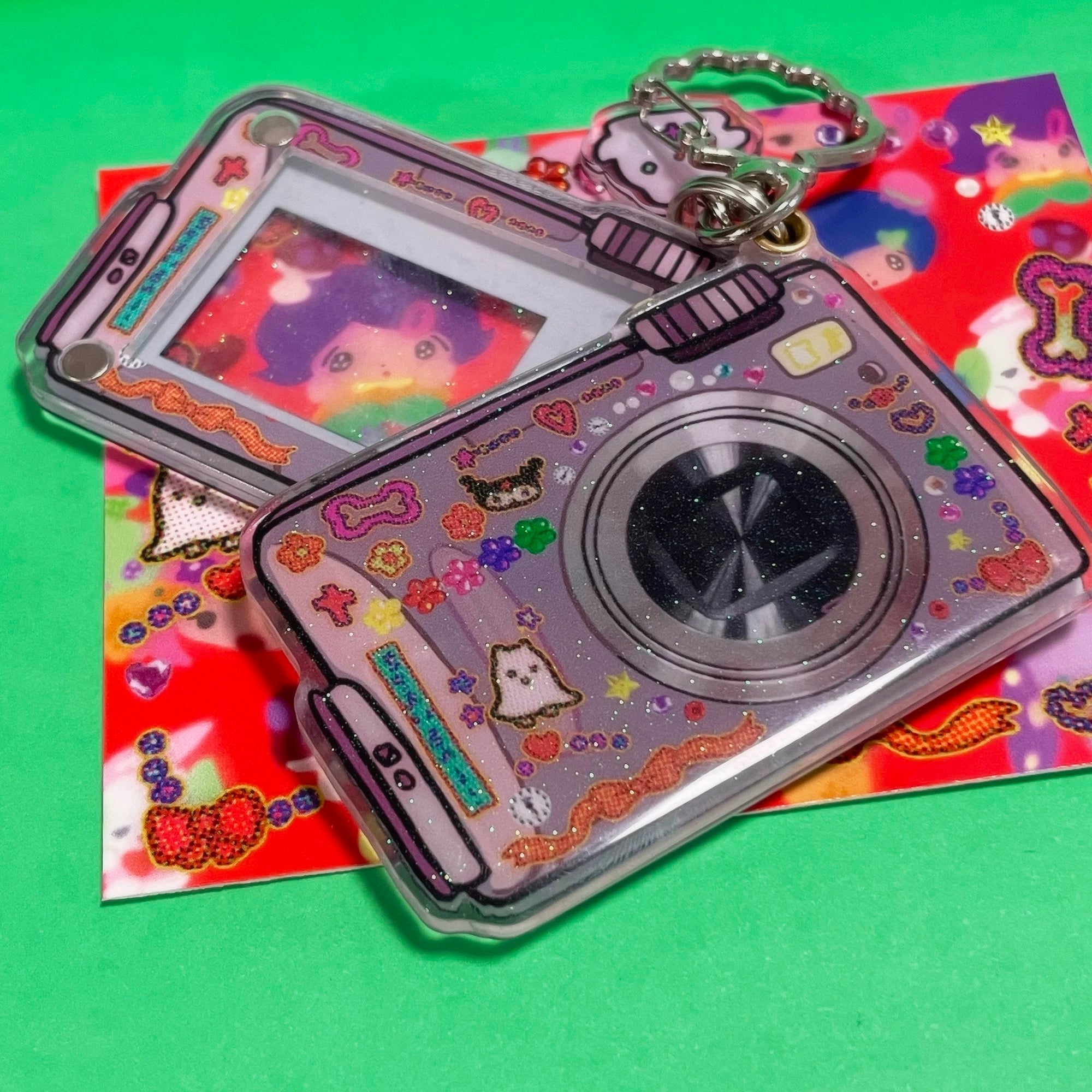Sunonebird - Shiny Camera Keychain
