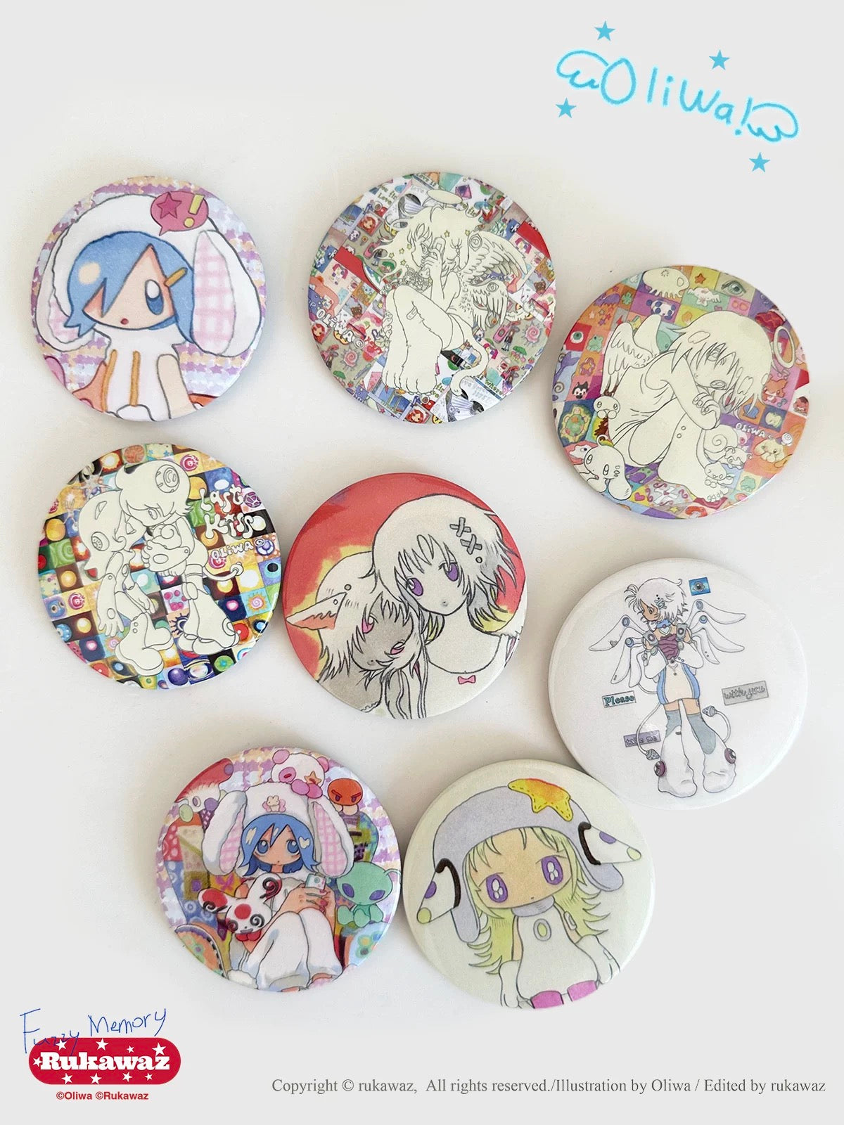 Oliwa x RUKAWAZ - Badges Set B