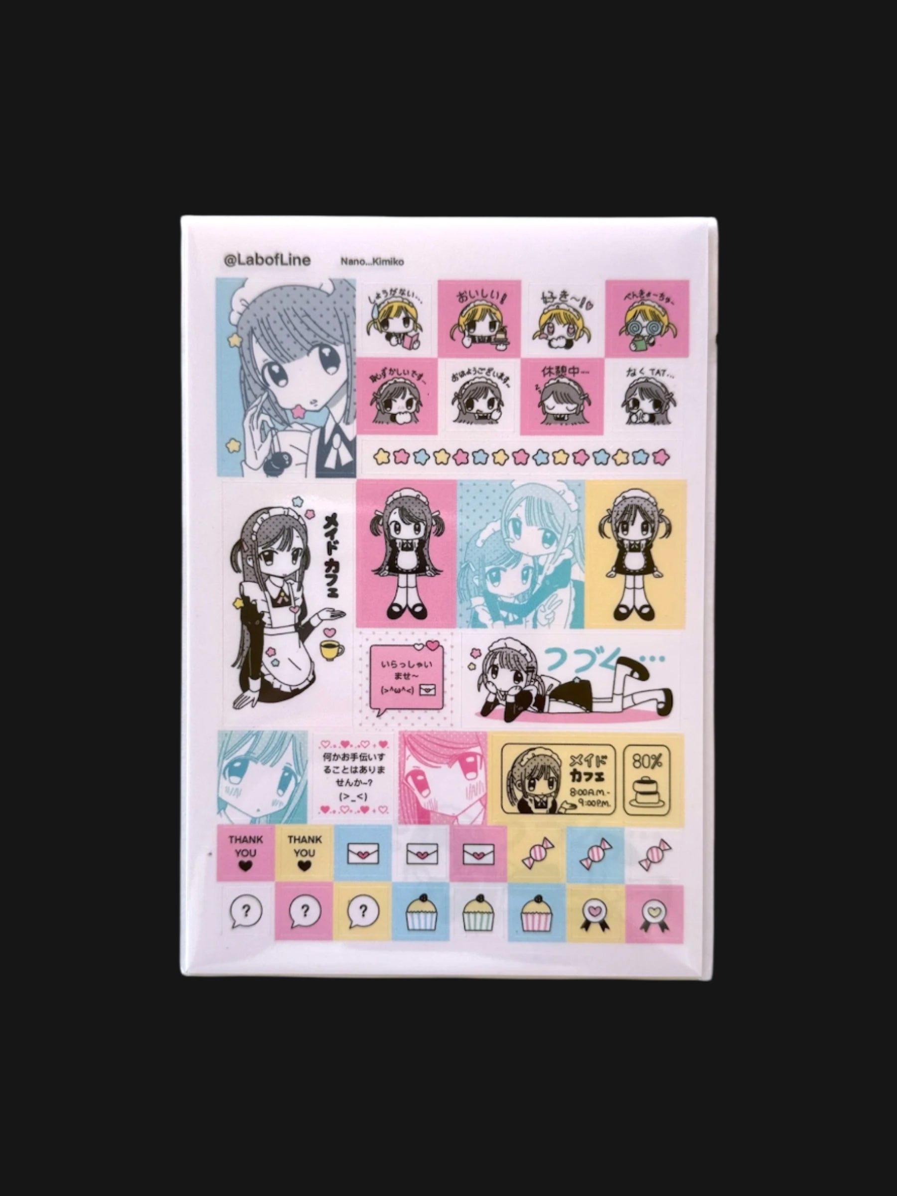Lab of Line - Maid Tag Sticker Sheet