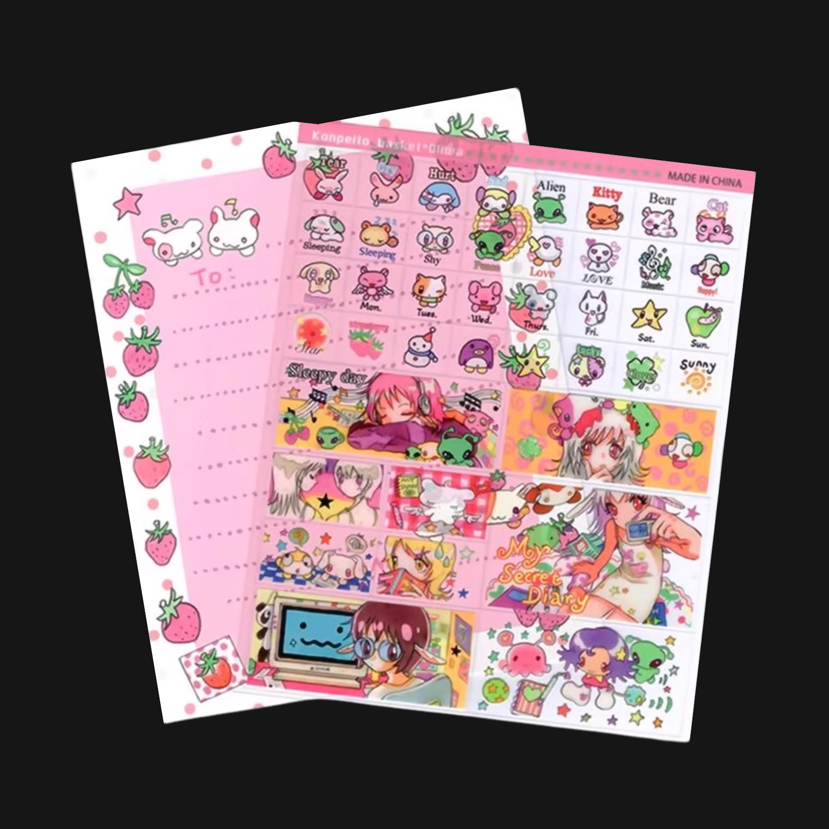 Oliwa - My Secret Diary! Sticker Sheet