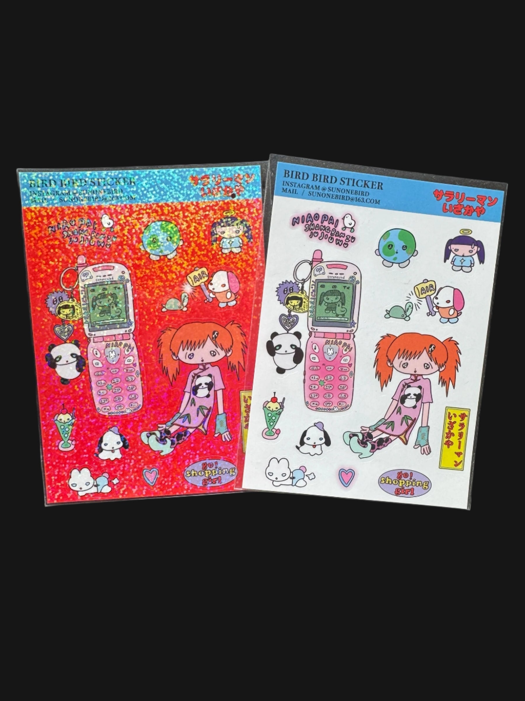 Sunonebird - Phone Girl Sticker Sheet