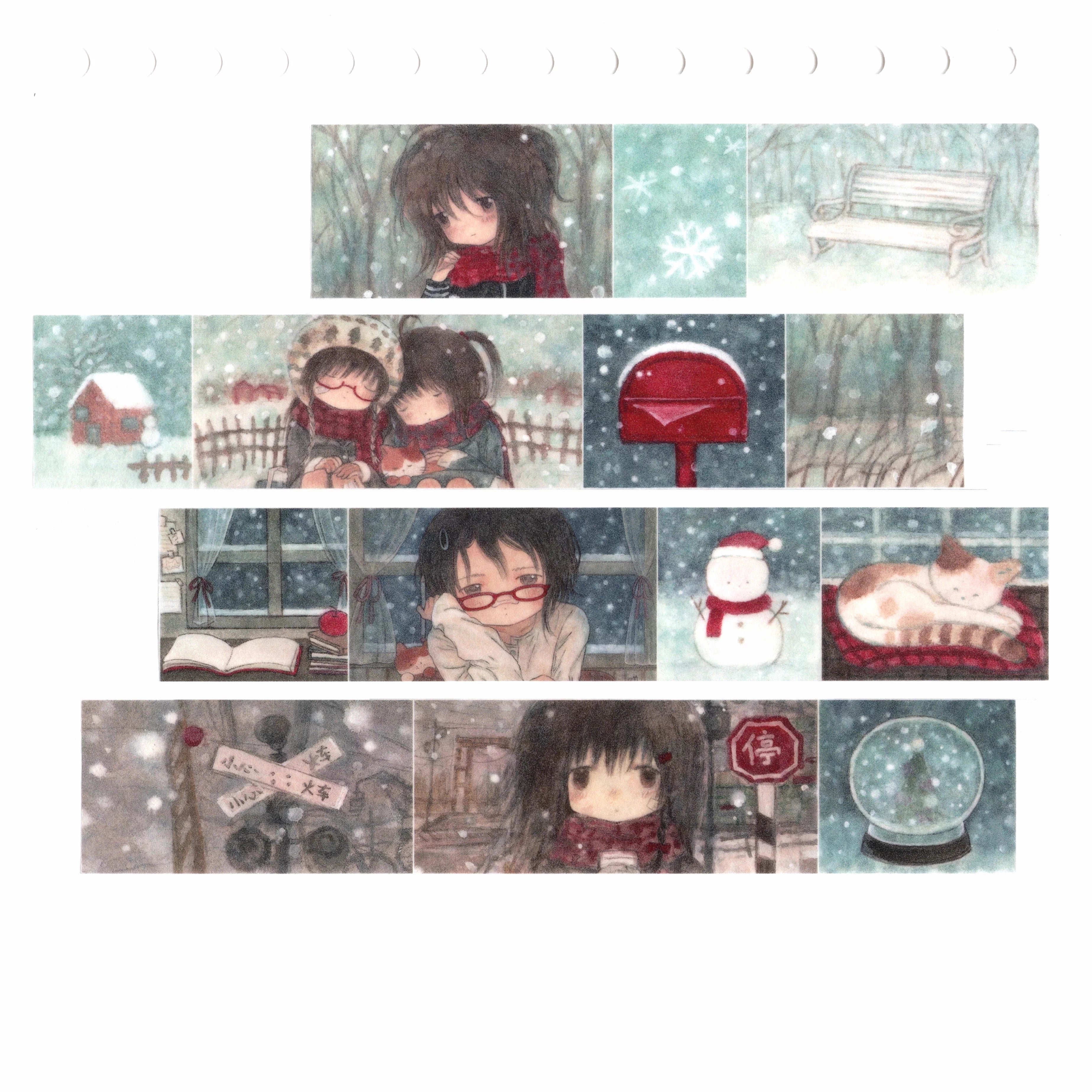 LIGHTED SNOW - SNOW DREAM STICKER ROLL